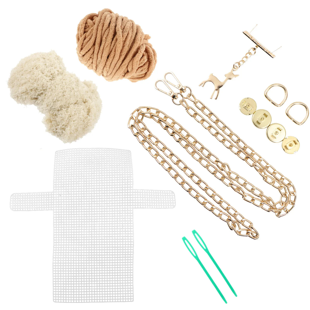 1Set DIY Knitting Purse Set Easy to Assemble Woven Bag Craft Kit Personalized Gift for Mom Daughter Girlfriend Best Present